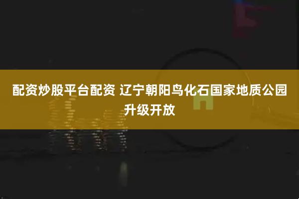 配资炒股平台配资 辽宁朝阳鸟化石国家地质公园升级开放